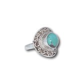 Zilveren ring Turquoise