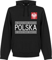 Polen Team Hooded Sweater - Zwart  - S