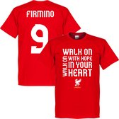 Liverpool Firmino Walk On T-Shirt - Rood - L