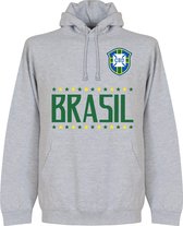 Brazilië Team Hooded Sweater - Grijs - XL