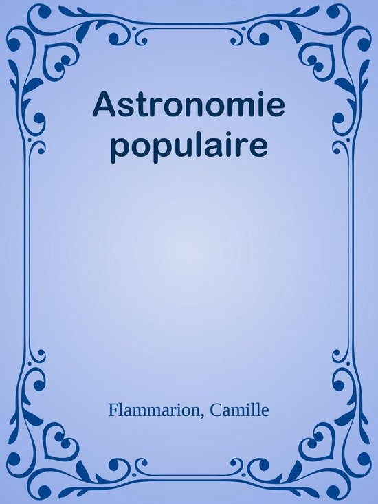 Astronomie populaire - cover