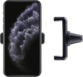 Shop4 - iPhone 11 Pro Max Autohouder Verstelbare Ventilatierooster Houder Zwart