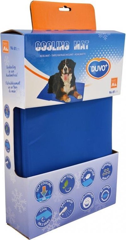 Duvo+ Koelmat Hond - Blauw - XL - 96 x 81 cm