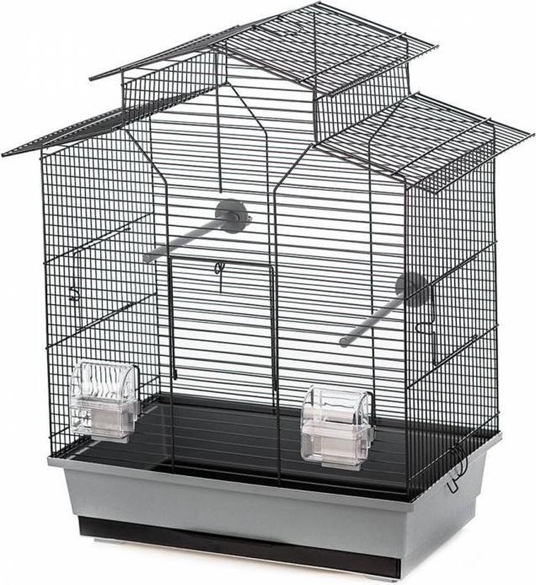 Duvo+ Vogelkooi Iza 2 - Zwart - 51 x 30 x 60,5cm