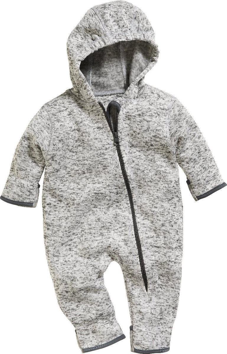 Playshoes Babypyjama Onesie Gebreide Fleece Grijs Maat 86