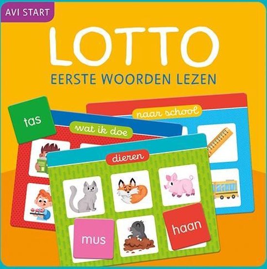 Thumbnail van een extra afbeelding van het spel Deltas Lotto Eerste Woorden Lezen