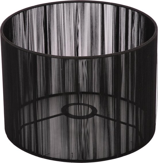 ik heb dorst Afzonderlijk Uithoudingsvermogen Retro Staande Lampenkap Merel Cilinder 20 cm zwart | bol.com