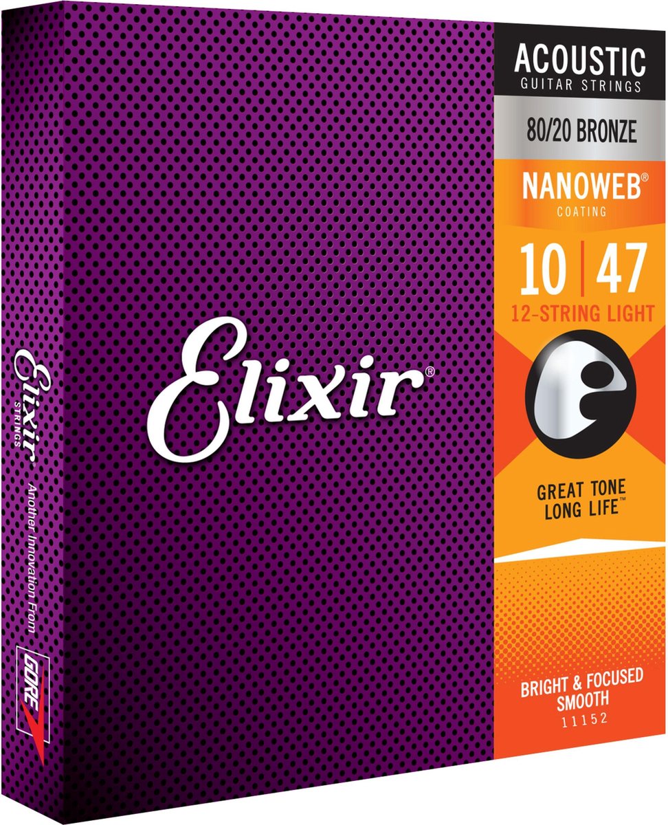 A-Git.snaren 10-47 12-String Nanoweb Bronze