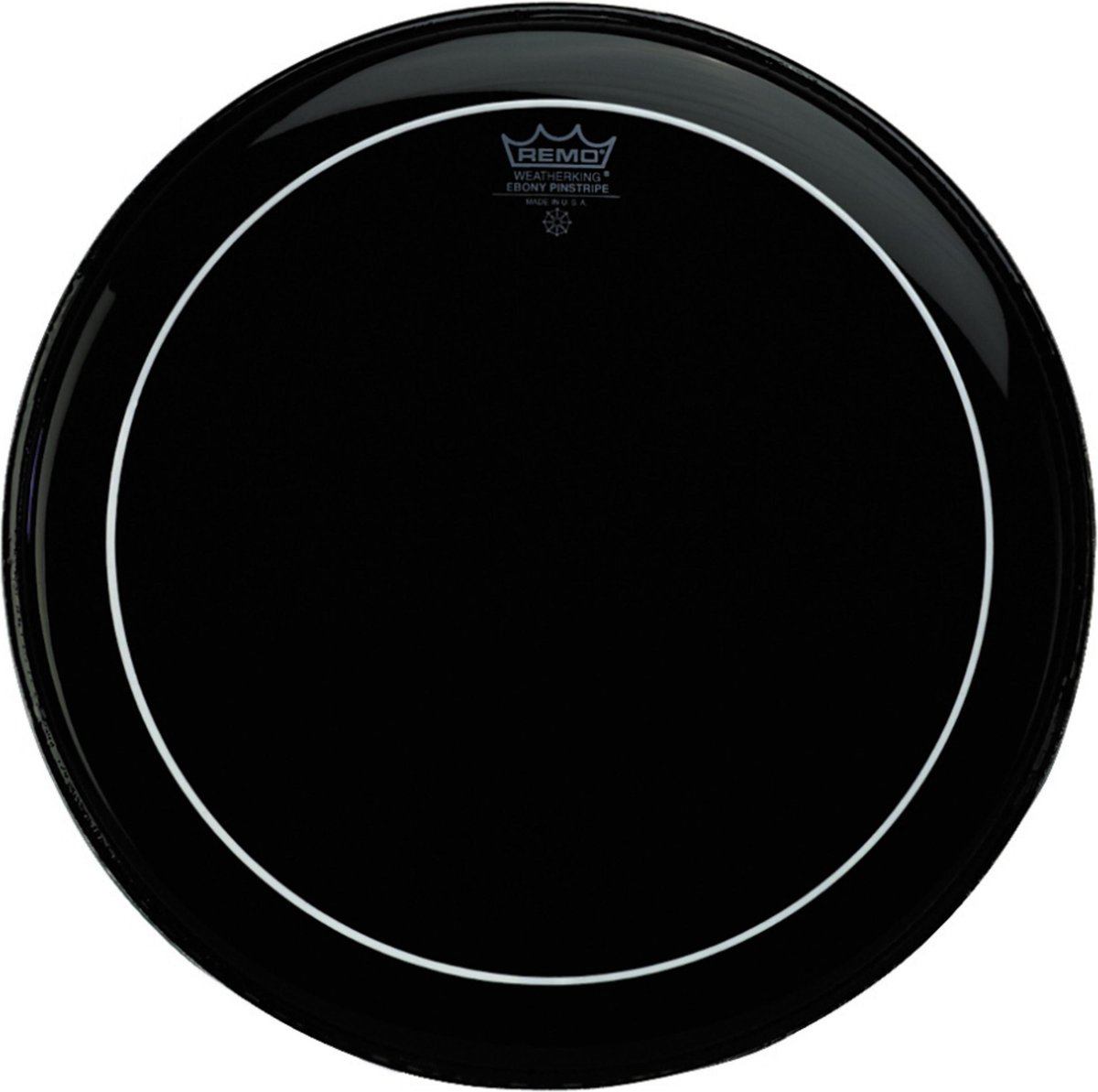Remo Pinstripe Ebony 8", Tom Batter - Tom vel