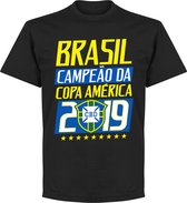 Brasil Campeao 2019 T-Shirt - Zwart - S