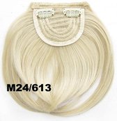 Pony hair extension clip in blond - M24/613#