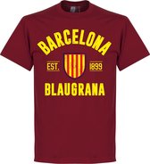 Barcelona Established T-Shirt - Rood  - L