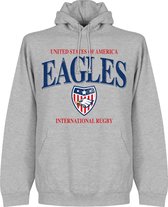 Verenigde Staten Rugby Hoodie - Grijs - L