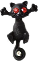 Oorbellen - 1 Paar Zwarte Kat oorbellen