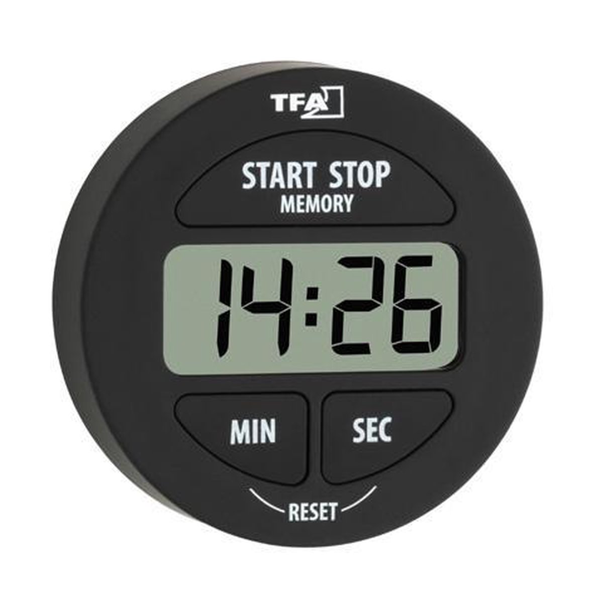 TFA Dostmann 38.2022.01 Timer Zwart Digitaal