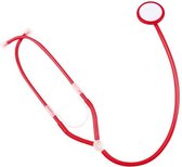 Boland - Verkleedaccessoires - Rode Stethoscoop voor Verpleegsters