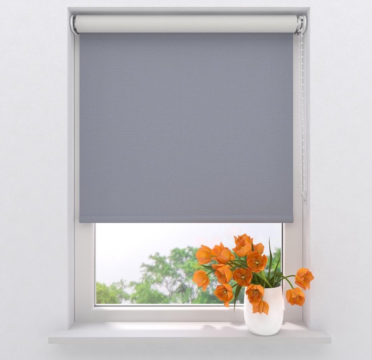 Rolgordijn Easy Verduisterend - Steel Grey - 90 x 275 cm