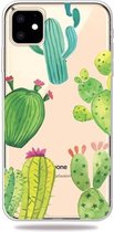 GadgetBay Vrolijk Flexibel Cactus Hoesje iPhone 11 TPU case - Doorzichtig