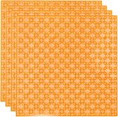 Strictly BRIKS LBP204TTO Bouwplaat 20x20 Transparant Oranje Vierpak