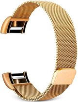 Fitbit Charge 2 Luxe Milanees bandje |Goud / Gold| Premium kwaliteit | Maat: M/L | RVS |TrendParts