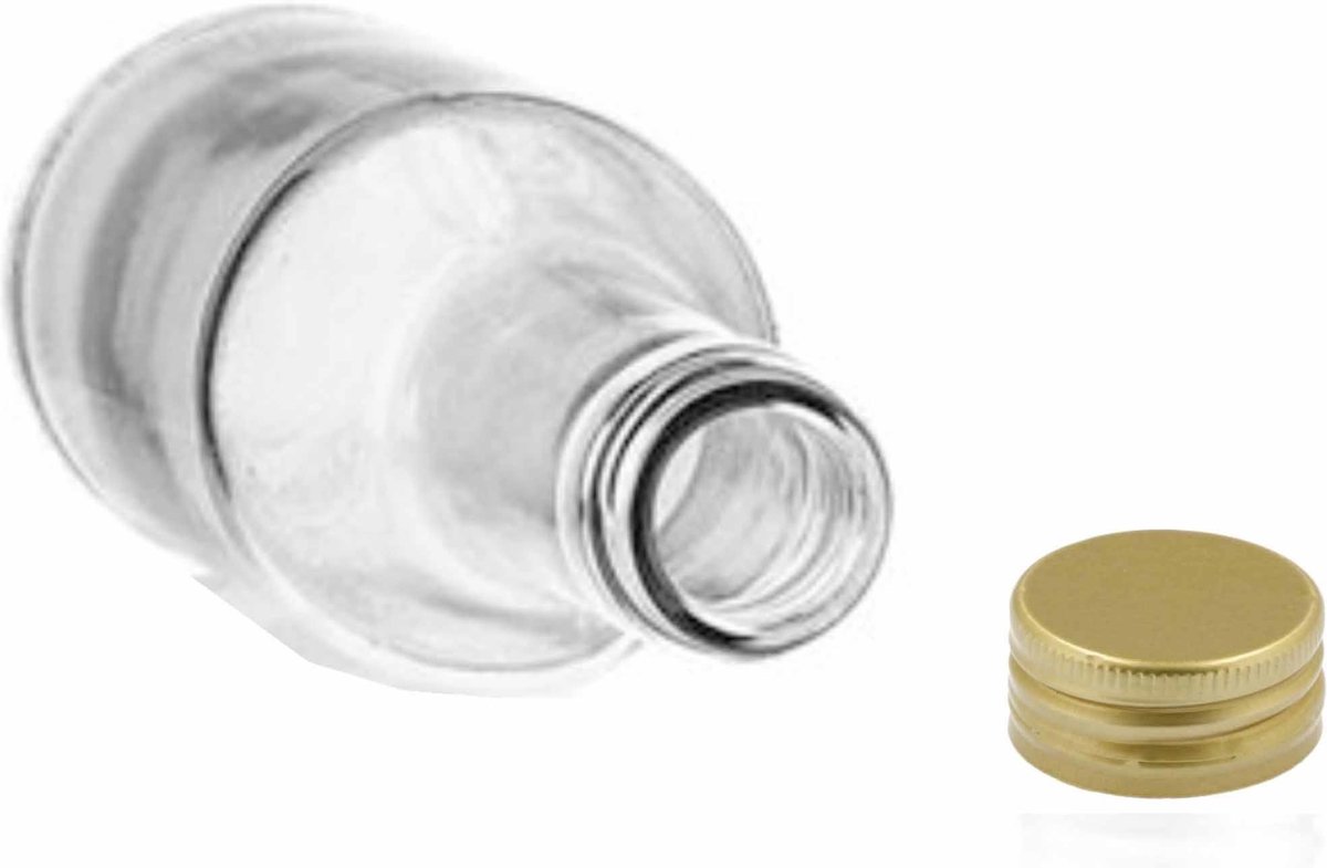 Voordeelset van 10x glazen flessen met schroefdop 200 ml Glasflessen / flessen met... bol