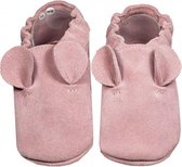 Hobea Chaussons de bébé en daim rose avec oreilles (Kruip)
