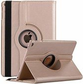 P.C.K. Hoesje/Boekhoesje/Bookcover/Bookcase/Book draaibaar Goud geschikt voor Samsung Galaxy TAB S6 LITE P610/P615 MET GLASFOLIE/TEMPERED GLASS