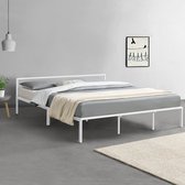 Metalen bed Imatra bedframe met bedbodem 180x200 cm wit