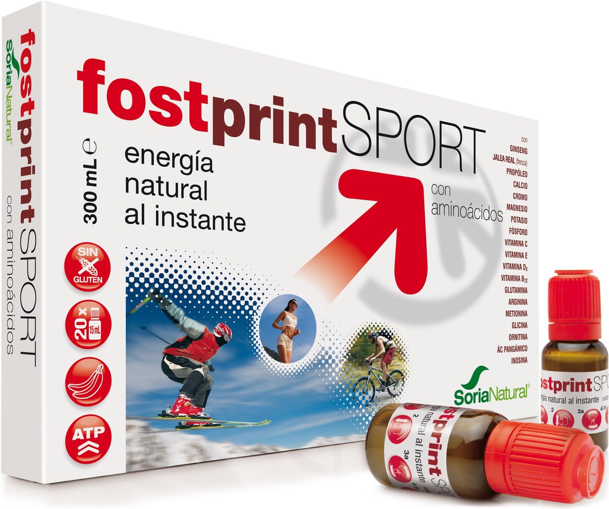 Soria Natural Fostprint Plus con Ginseng - PACK 2 x 20 Viales
