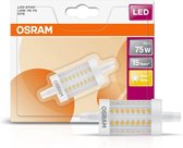 OSRAM 4058075811683 LED-lamp Energielabel A++ (A++ - E) R7s Staaf 8 W = 75 W Warmwit (Ø x l) 29 mm x 78 mm 1 stuk(s)