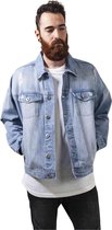 Urban Classics Jacket -S- Ripped Denim Blauw