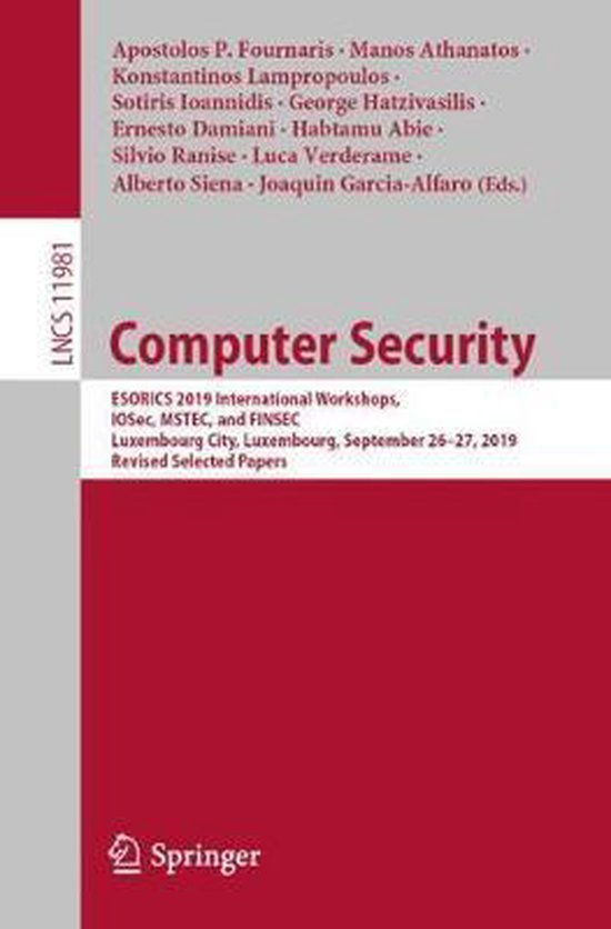 Lecture Notes in Computer Science11981- Computer Security - cover