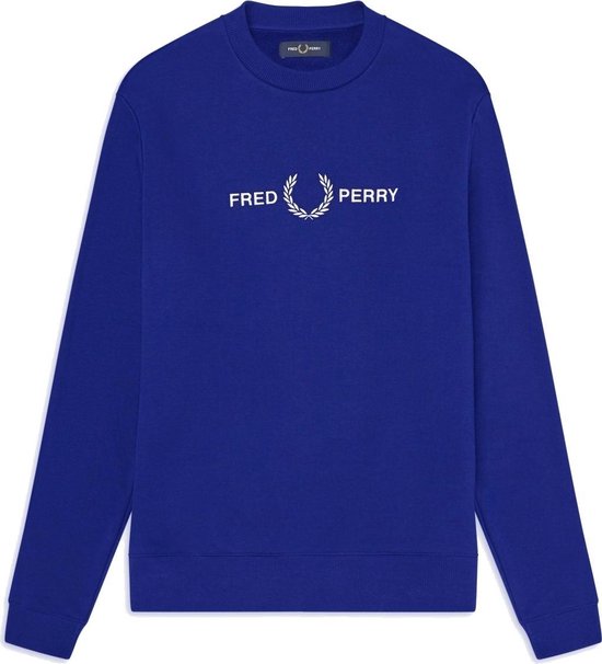 Fred Perry - Graphic Sweatshirt - Sweater - L - Blauw