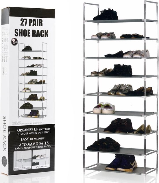 Decopatent® Chaussure pour 27 paires de Chaussures pour femmes - 9 couches  - Meuble à... | bol