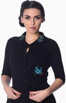 Dancing Days Cardigan -XL- FREE AS A BIRD Zwart