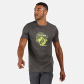 Mannen Fingal V Grafisch actief T-shirt Outdoorshirt grijs