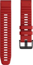Let op type!! Voor Garmin fenix 6X 26mm Smart Watch Quick release Silicon polsband horlogeband (rood)
