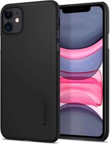 Hoesje Apple iPhone 11 - Spigen Thin Fit Case - Zwart