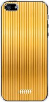 iPhone SE (2016) Hoesje Transparant TPU Case - Bold Gold #ffffff