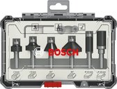 Bosch 2607017468 6-delige Frezenset in cassette - Afronden en profileren - 6mm