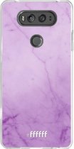 LG V20 Hoesje Transparant TPU Case - Lilac Marble #ffffff