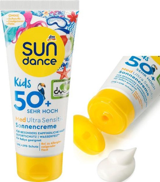 Crème solaire MED Ultra Sensitiv Kids SPF 50+ 100 ml - Crème solaire  Enfants 50 -... | bol.com