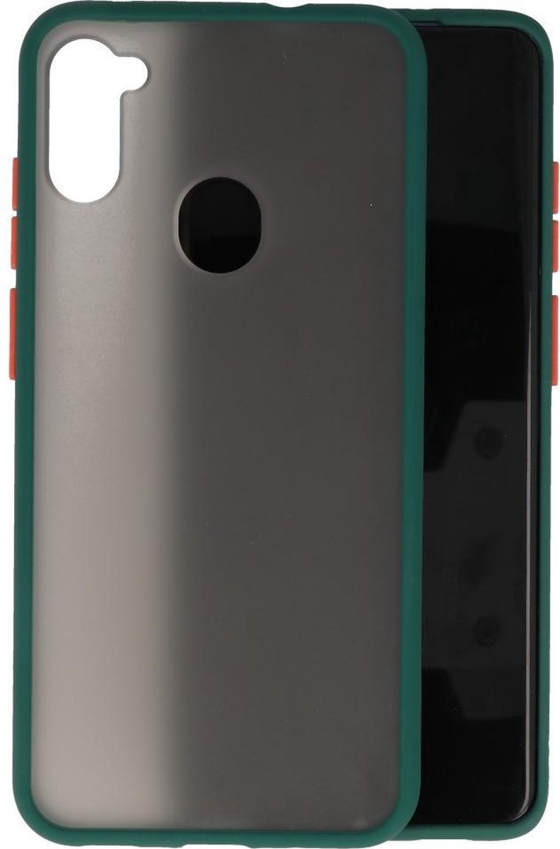 Bestcases Hard Case Telefoonhoesje Samsung Galaxy A11 - Donker Groen