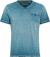 Camp David ® gestreept t-shirt Oil Dyed met print op de achterkant