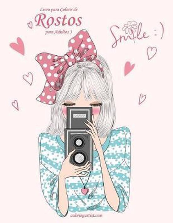 Rostos- Livro para Colorir de Rostos para Adultos 3 - cover