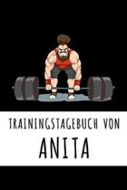 Trainingstagebuch von Anita: Personalisierter Tagesplaner für dein Fitness- und Krafttraing im Fitnessstudio oder Zuhause