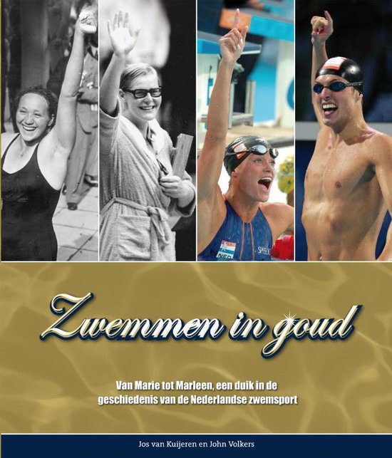 Cover van het boek 'Zwemmen in goud' van John Volkers en J. van Kuijeren