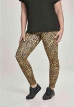 Urban Classics Legging -5XL- Pattern Leo Bruin/Zwart