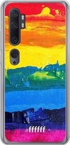 Xiaomi Mi Note 10 Hoesje Transparant TPU Case - Rainbow Canvas #ffffff