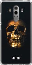 Huawei Mate 10 Pro Hoesje Transparant TPU Case - Gold Skull #ffffff
